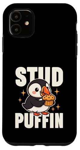 Stud Papageientaucher isst einen Muffin Niedlicher Kawaii-Vogel Lustiges Essen-Wortspiel Hülle für iPhone 11 Stud Papageientaucher isst einen Muffin Niedlicher Kawaii-Vogel Lustiges Essen-Wortspiel Hülle für iPhone 11 von Detour Shirts