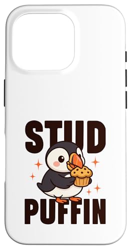 Stud Papageientaucher isst einen Muffin Niedlicher Kawaii-Vogel Lustiges Essen-Wortspiel Hülle für iPhone 16 Pro Stud Papageientaucher isst einen Muffin Niedlicher Kawaii-Vogel Lustiges Essen-Wortspiel Hülle für iPhone 16 Pro von Detour Shirts