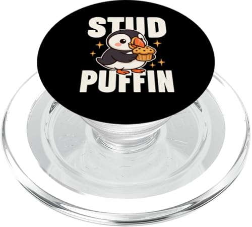 Stud Papageientaucher isst einen Muffin Niedlicher Kawaii-Vogel Lustiges Essen-Wortspiel PopSockets PopGrip für MagSafe Stud Papageientaucher isst einen Muffin Niedlicher Kawaii-Vogel Lustiges Essen-Wortspiel PopSockets PopGrip für MagSafe von Detour Shirts