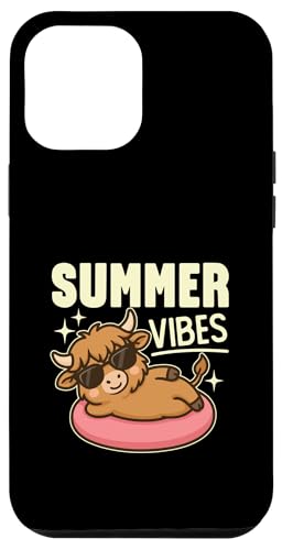 Süße Sommer-Vibes Kawaii-Hochlandkuh auf einer Röhre Poolzeit Hülle für iPhone 12 Pro Max Süße Sommer-Vibes Kawaii-Hochlandkuh auf einer Röhre Poolzeit Hülle für iPhone 12 Pro Max von Detour Shirts
