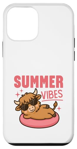 Süße Sommer-Vibes Kawaii-Hochlandkuh auf einer Röhre Poolzeit Hülle für iPhone 12 mini Süße Sommer-Vibes Kawaii-Hochlandkuh auf einer Röhre Poolzeit Hülle für iPhone 12 mini von Detour Shirts
