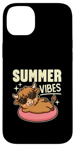 Süße Sommer-Vibes Kawaii-Hochlandkuh auf einer Röhre Poolzeit Hülle für iPhone 14 Plus Süße Sommer-Vibes Kawaii-Hochlandkuh auf einer Röhre Poolzeit Hülle für iPhone 14 Plus von Detour Shirts