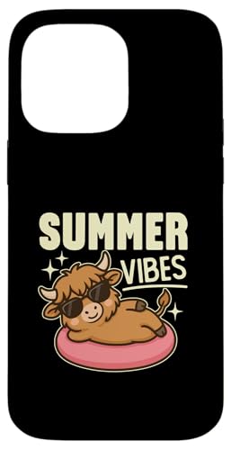 Süße Sommer-Vibes Kawaii-Hochlandkuh auf einer Röhre Poolzeit Hülle für iPhone 14 Pro Max Süße Sommer-Vibes Kawaii-Hochlandkuh auf einer Röhre Poolzeit Hülle für iPhone 14 Pro Max von Detour Shirts