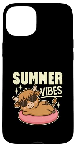 Süße Sommer-Vibes Kawaii-Hochlandkuh auf einer Röhre Poolzeit Hülle für iPhone 15 Plus Süße Sommer-Vibes Kawaii-Hochlandkuh auf einer Röhre Poolzeit Hülle für iPhone 15 Plus von Detour Shirts