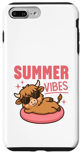 Süße Sommer-Vibes Kawaii-Hochlandkuh auf einer Röhre Poolzeit Hülle für iPhone 7 Plus/8 Plus Süße Sommer-Vibes Kawaii-Hochlandkuh auf einer Röhre Poolzeit Hülle für iPhone 7 Plus/8 Plus von Detour Shirts
