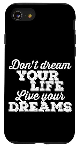 Träume nicht dein Leben Lebe deine Träume Motivation Weisheit Hülle für iPhone SE (2020) / 7 / 8 von Detour Shirts