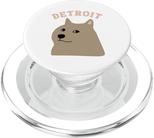Detroit Doge-Meme Lustig inspiriertes Michigan D City Design PopSockets PopGrip für MagSafe Detroit Doge-Meme Lustig inspiriertes Michigan D City Design PopSockets PopGrip für MagSafe von Detroit Original Apparel