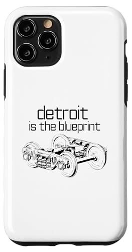 Detroit ist die Blaupause - Tech Design - Michigan Build Hülle für iPhone 11 Pro von Detroit Original Apparel