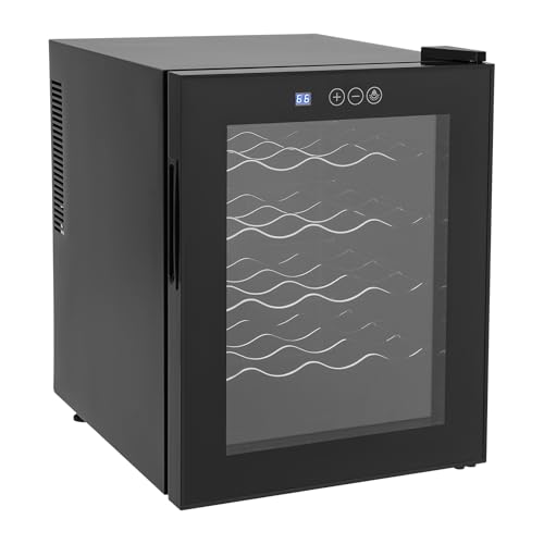 Dettchan Schwarz Getränkekühlschrank, Mini-Kühlschrank mit gehärteter Glastür, elektrischer Weinkühler für 20 Flaschen, für Restaurants, Büros, Bars, Hotels 50.2 * 40 * 53cm Dettchan Schwarz Getränkekühlschrank, Mini-Kühlschrank mit gehärteter Glastür, elektrischer Weinkühler für 20 Flaschen, für Restaurants, Büros, Bars, Hotels 50.2 * 40 * 53cm von Dettchan