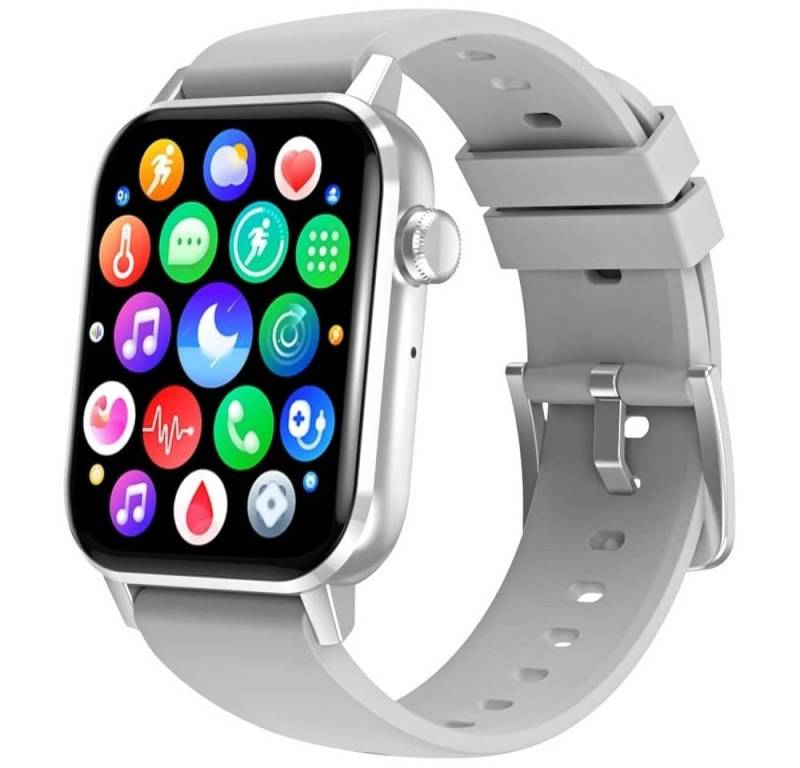 Deunis Smartwatch (1,69 Zoll, Android iOS), Telefonfunktion Schlafmonitor Schrittzähler Fitness Tracker Sportuhr von Deunis