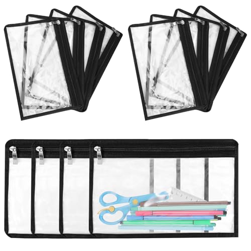 12 Stück Transparente Federmäppchen,Reißverschluss Mesh Beutel,Aufbewahrungstasche,Vielseitig Einsetzbar,Leicht zu Reinigen,Make-up-Taschen,Umschläge,Mappen für die Schule 12 Stück Transparente Federmäppchen,Reißverschluss Mesh Beutel,Aufbewahrungstasche,Vielseitig Einsetzbar,Leicht zu Reinigen,Make-up-Taschen,Umschläge,Mappen für die Schule von Deuson