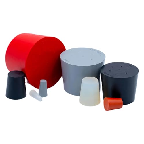 Deutsch & Neumann Acrylnitril-Butadien Stopfen, Schwarz, 6,5mm Durchmesser, 15mm Höhe, 100 Stück Deutsch & Neumann Acrylnitril-Butadien Stopfen, Schwarz, 6,5mm Durchmesser, 15mm Höhe, 100 Stück von Deutsch & Neumann