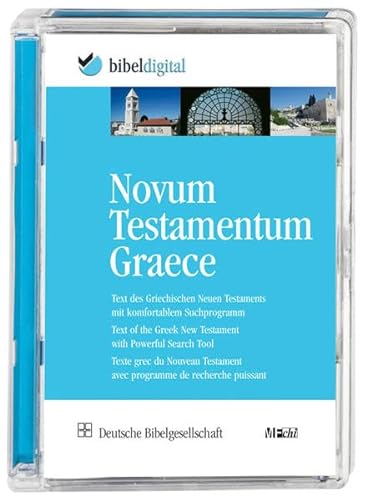 Novum Testamentum Graece, 1 CD-ROMText des Griechischen Neuen Testaments mit komfortablem Suchprogramm. Für Windows 2000/XP/Vista von Deutsche Bibelgesellschaft