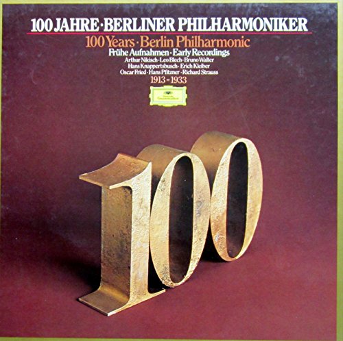 100 Jahre Berliner Philharmoniker - Frühe Aufnahmen [Vinyl Schallplatte] [5 LP Box-Set] von Deutsche Grammophon