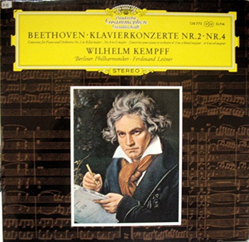 Klavierkonzerte Nr. 2 â€¢ Nr. 4 - Beethoven* / Wilhelm Kempff - Berliner Philharmoniker - Ferdinand Leitner LP von Deutsche Grammophon