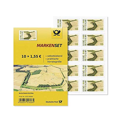 10x Briefmarke Grünes Band Markenset zu je 1,55 €, selbstklebend 10er-Set Grünes Band Sammler von Deutsche Post