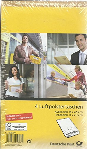 4 Luftpolstertaschen Deutsche Post 14x22,5 von Deutsche Post