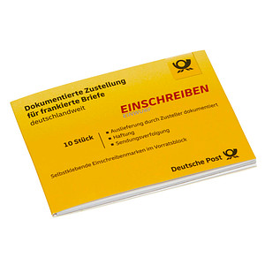 Deutsche Post 2,35 € Einschreibenmarken "Einwurf" selbstklebend 10 St. von Deutsche Post