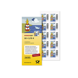 Deutsche Post 2,75 € Briefmarken "Leuchtfederstift" selbstklebend 10 St. von Deutsche Post