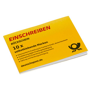 Deutsche Post 4,85 € Einschreibenmarken "Rückschein" selbstklebend 10 St. von Deutsche Post