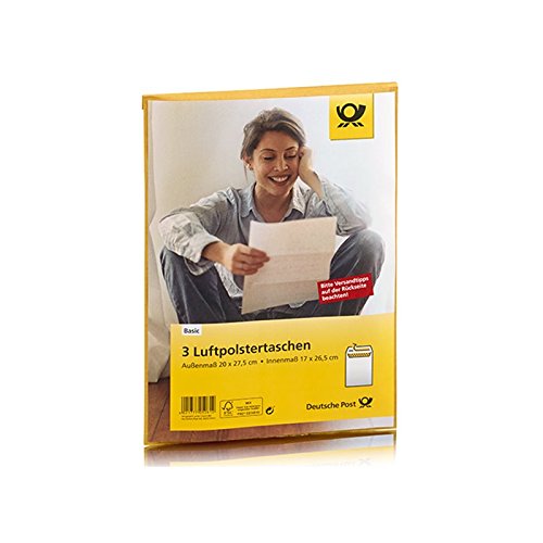 Luftpolstertaschen 20 x 27,5 cm braun Haftklebend von Deutsche Post