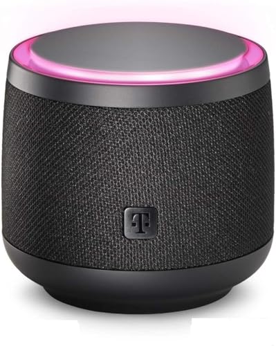 Deutsche Telekom Speaker der Telekom in schwarz | smarte Sprachsteuerung per WLAN über Lautsprecher zur Steuerung von MagentaTV & SmartHome | integrierter Spachdienst Alexa von Deutsche Telekom