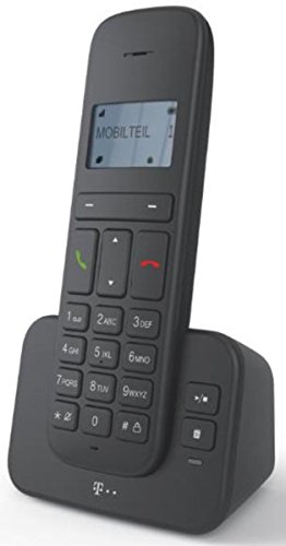 Sinus 40316577 "CA 37" Schnurlostelefon (Dot-Matrix-Display, Anrufbeantworter) anthrazit von Deutsche Telekom