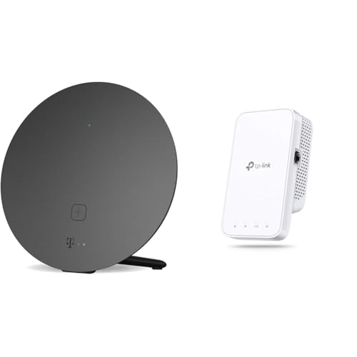 Telekom Speed Home WLAN für Ihr Starkes & stabiles Heimnetzwerk I Wi-Fi 6 fähiger Verstärker mit Mesh-Technologie für optimale Internet-Abdeckung & TP-Link RE230 WLAN Verstärker Repeater AC750 von Deutsche Telekom