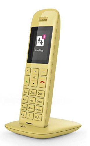 Telekom Speedphone 11 (mit DECT Basis und Anrufbeantworter - wahlweise nutzbar am IP Anschluss oder am analogen a/b Port) gelb von Deutsche Telekom