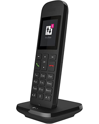 Telekom Speedphone 12 Schwarz Kabelloses Telefon,Eco-Mode,Strahlungsarm BRANDNEU von Deutsche Telekom