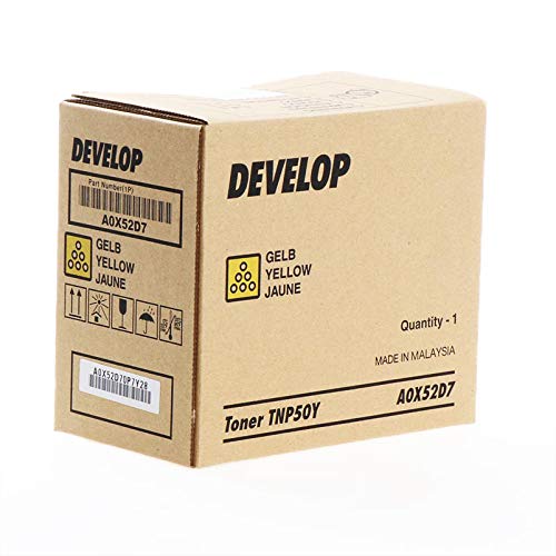 Original Develop A0X52D7 / TNP-50 Y, Premium Drucker-Kartusche, Gelb, 5000 Seiten von Develop