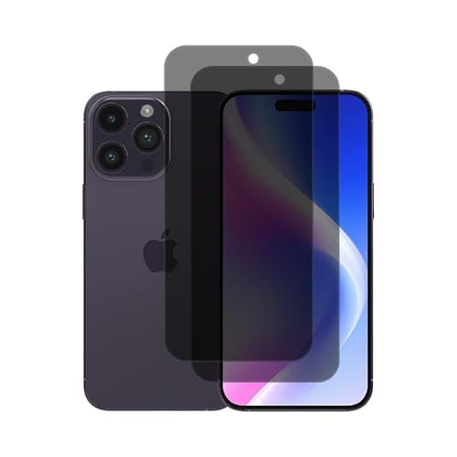 [2 Stück] Folie für Panzerglas iPhone 14 Pro Max Blickschutz, Folie iPhone 14 Pro Max Anti Spy Schutzfolie, für iPhone 14 Pro Max Privacy Displayschutz, Schutzglas iPhone 14 Pro Max Panzerfolie von Devgoed