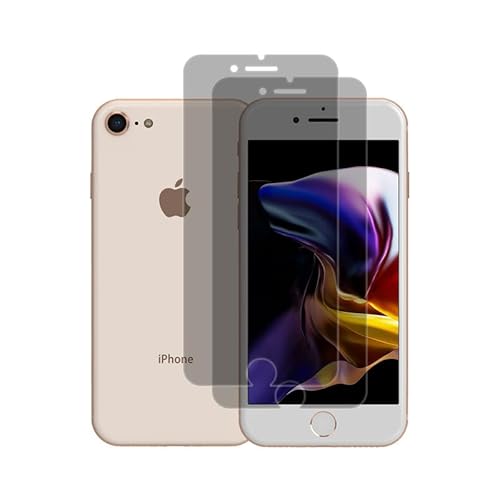 [2 Stück] Folie für Panzerglas iPhone 6 Blickschutz, Folie iPhone 6s Anti Spy Schutzfolie, für iPhone 7 Privacy Displayschutz, Anti-Kratzer Schutzglas iPhone 6/6s/7/8/SE (2020)/SE (2022) Panzerfolie von Devgoed