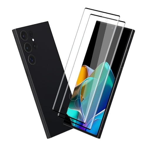 [2 Stück] für Folie Samsung Galaxy S23 Ultra Panzerglas, Displayschutz Samsung S23 Ultra Schutzfolie, Super Langlebig Einfache Installation Handyfolie Displayfolie von Devgoed