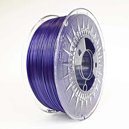 PETG – Galaxy Violet violett 1kg | Devil Design | 1.75mm | 3D Druck Filament | für Anfänger und Fortgeschrittene | Top Haftung | wenig Stringing | leicht zu drucken | verzugsarm und geruchslos von Devil Design