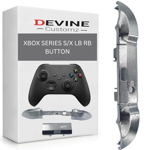 Xbox Series S X Controller Lb Rb Bumper Button Home Guide Surround (Chrom Silber) von Devine Customz