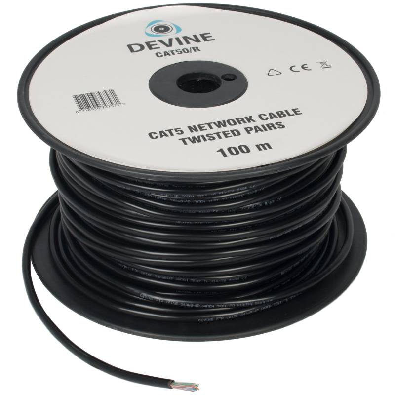 Devine CAT50/R FTP-Kabel, 100 m (Kabelrolle) von Devine