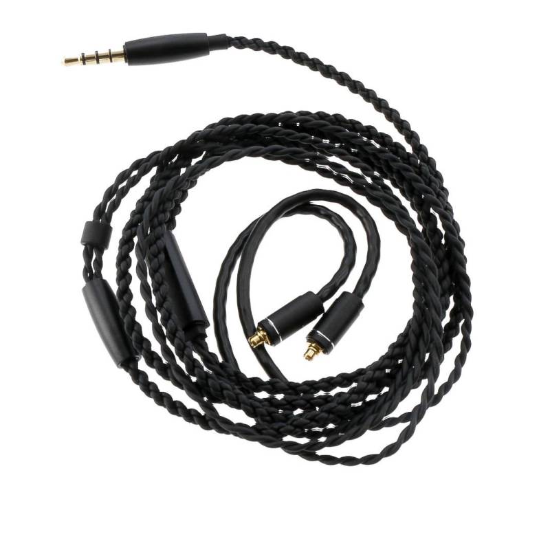 Devine EM-CAB-M In-Ear Monitor Audio Cable with Microphone/Remote (Black) von Devine