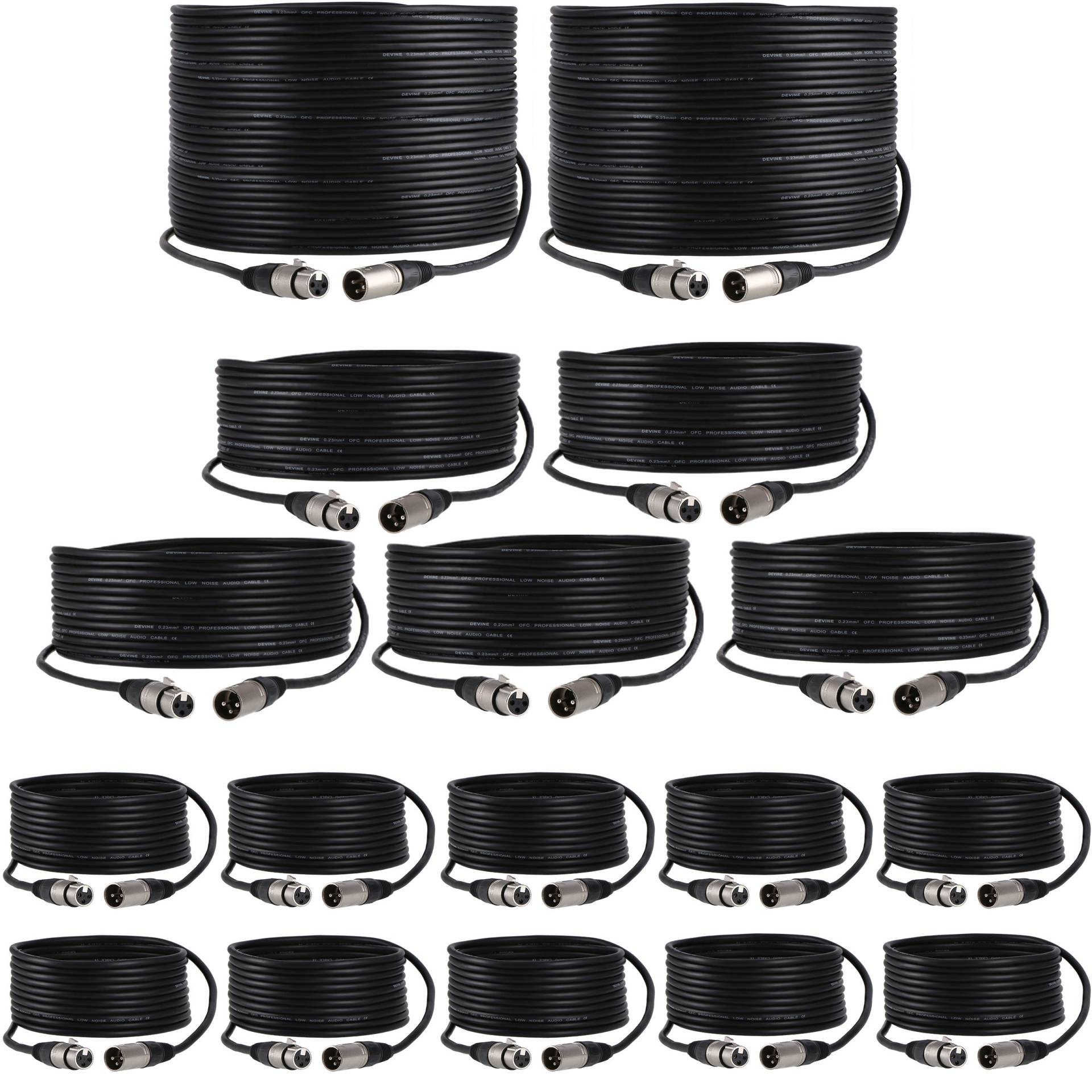 Devine MIC100 Mikrofonkabel-Set 5x 10 m/2x 15 m/2x 20 m/2x 30 m Devine MIC100 Mikrofonkabel-Set 5x 10 m/2x 15 m/2x 20 m/2x 30 m von Devine