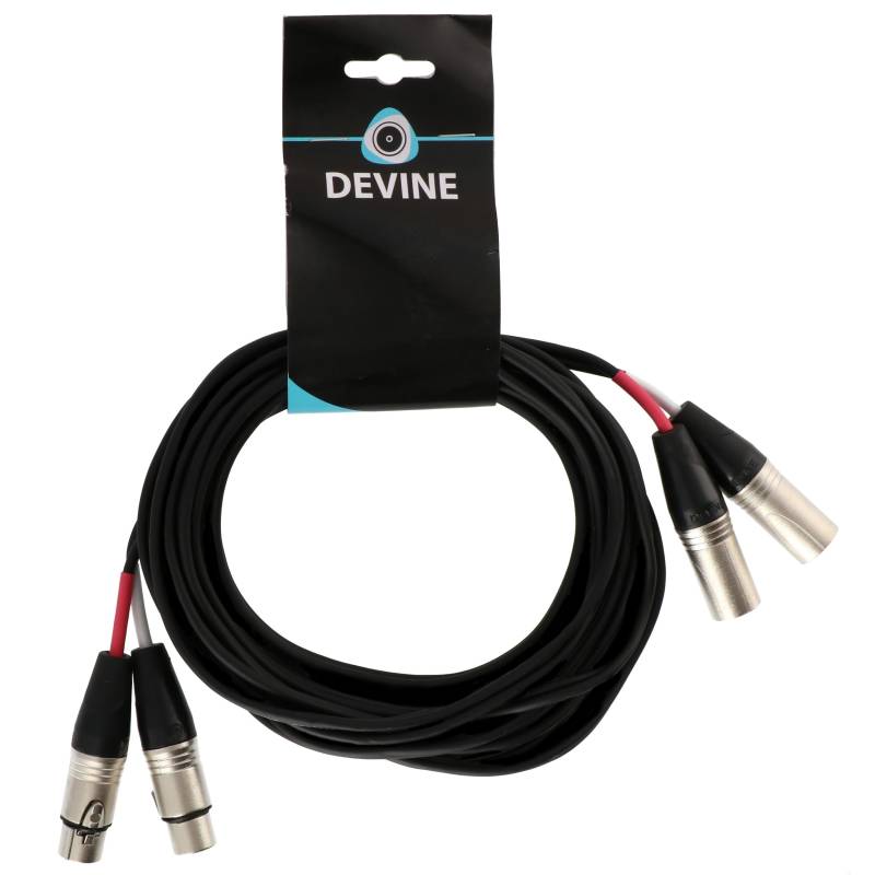 Devine MIC1002/5 2x Female XLR - 2x Male XLR Cable, 5m von Devine