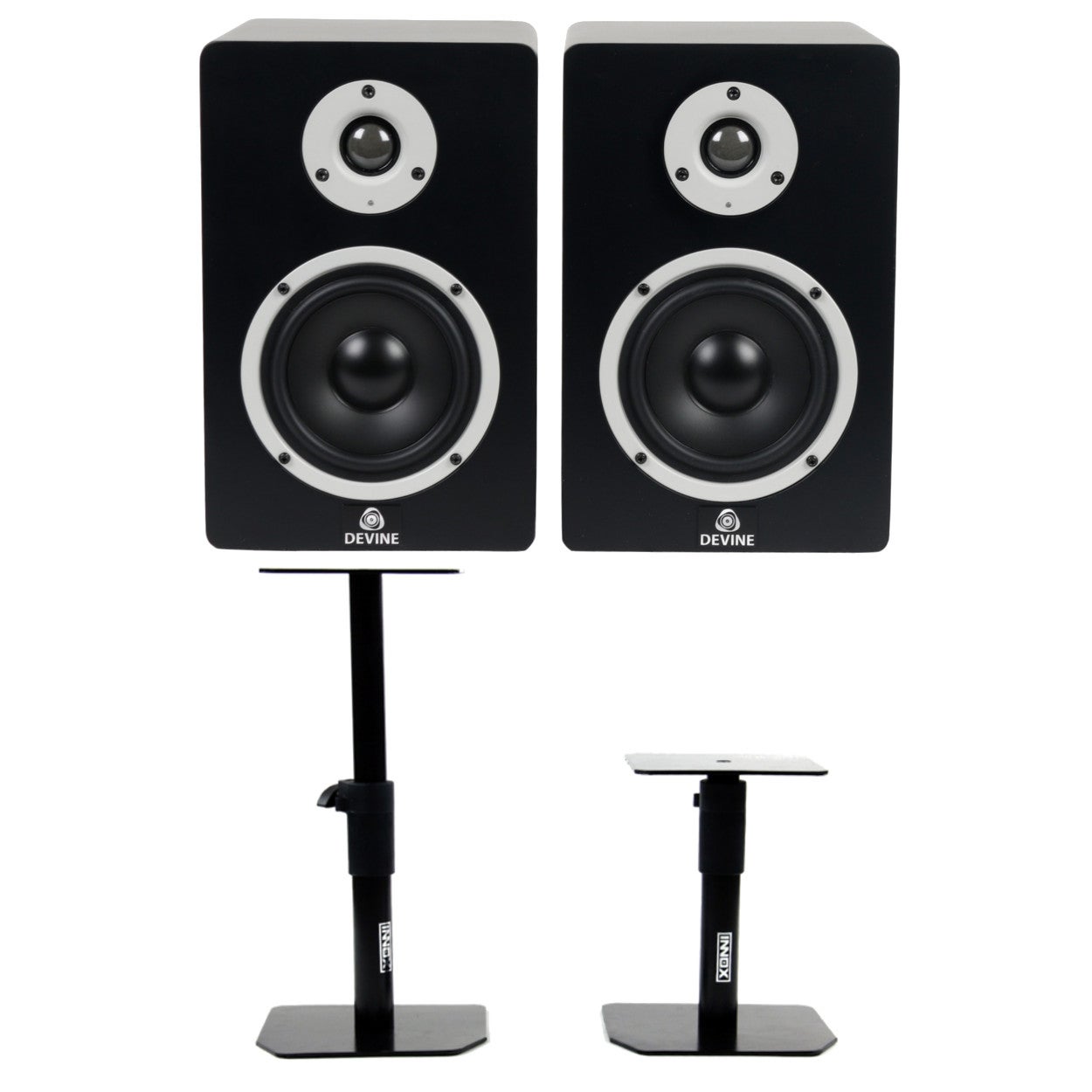 Devine MR-5A active studio monitors + stands Devine MR-5A active studio monitors + stands von Devine