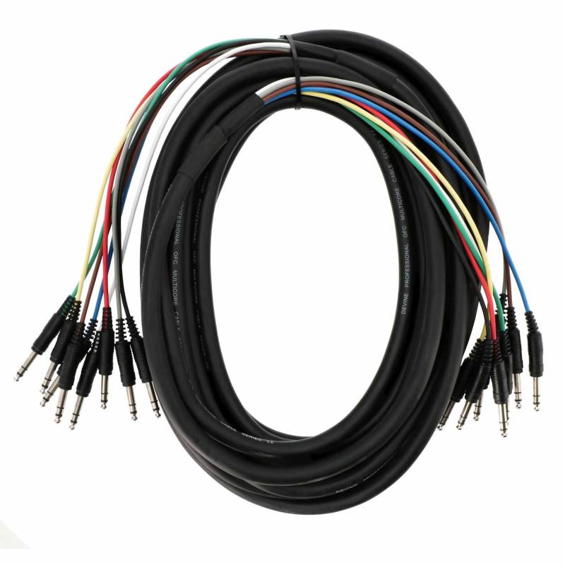 Devine MUL010/10 8x Stereo Jack to 8x Stereo Jack Snake Cable, 10m von Devine
