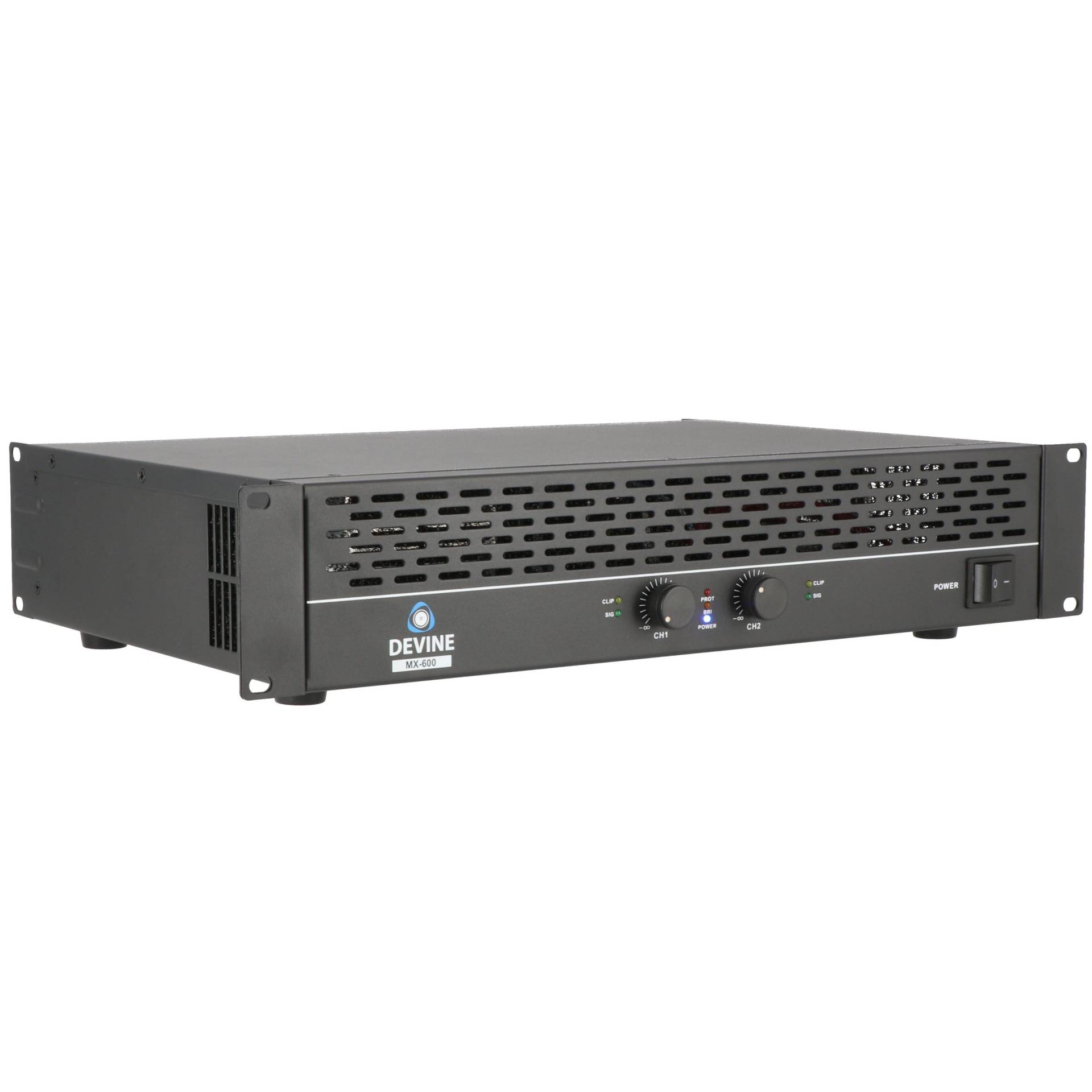 Devine MX-600 2-Channel PA Power Amplifier, 2x 300W at 8 Ohms Devine MX-600 2-Channel PA Power Amplifier, 2x 300W at 8 Ohms von Devine