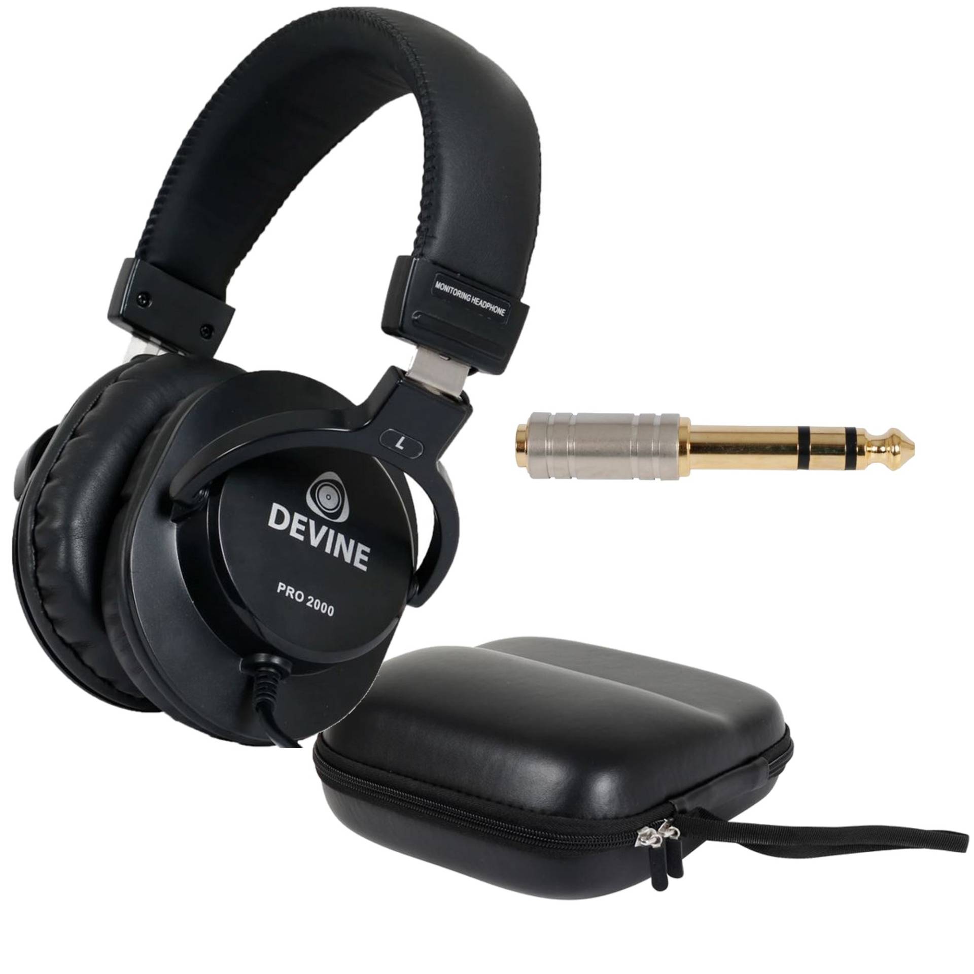Devine PRO 2000 Headphones + Case and Spare Adapter Plug Devine PRO 2000 Headphones + Case and Spare Adapter Plug von Devine