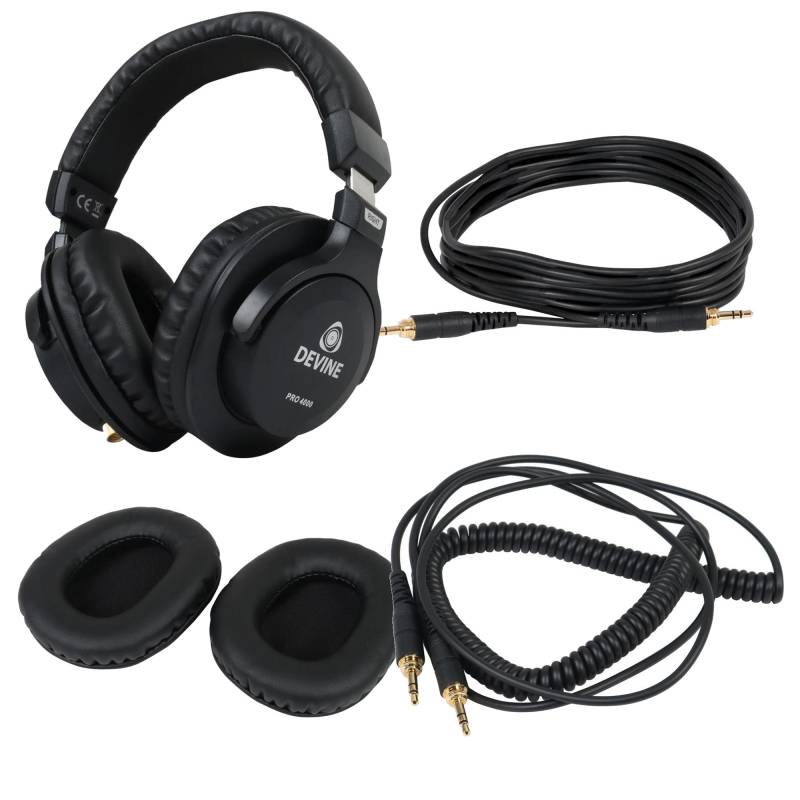 Devine PRO 4000 Headphones + Spare Ear Cushions and Cables von Devine