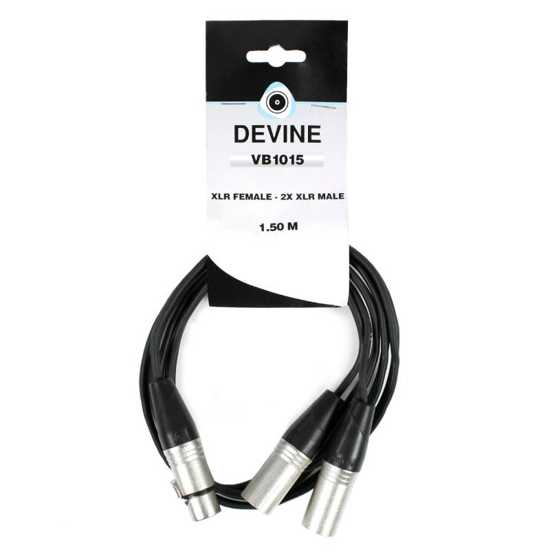 Devine VB1015 XLR-Kabelbuchse - 2x XLR-Stecker-Adapterkabel, 1,5 m von Devine
