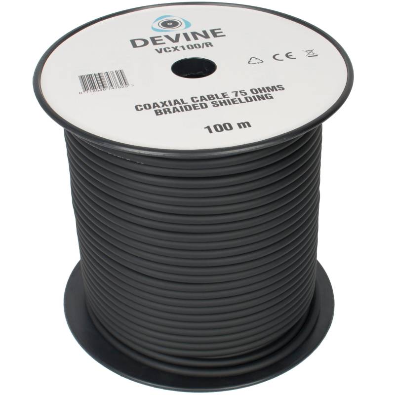 Devine VCX100 Videokabel, 100 m (Kabelrolle) von Devine