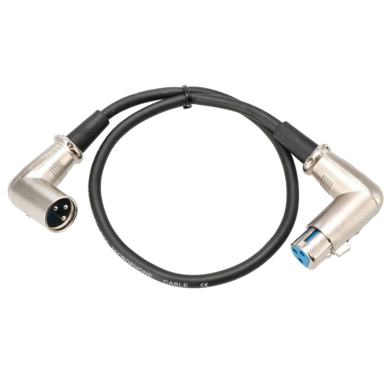 Devine VE1005 Right-Angle Female to Male XLR Microphone Cable, 50cm von Devine