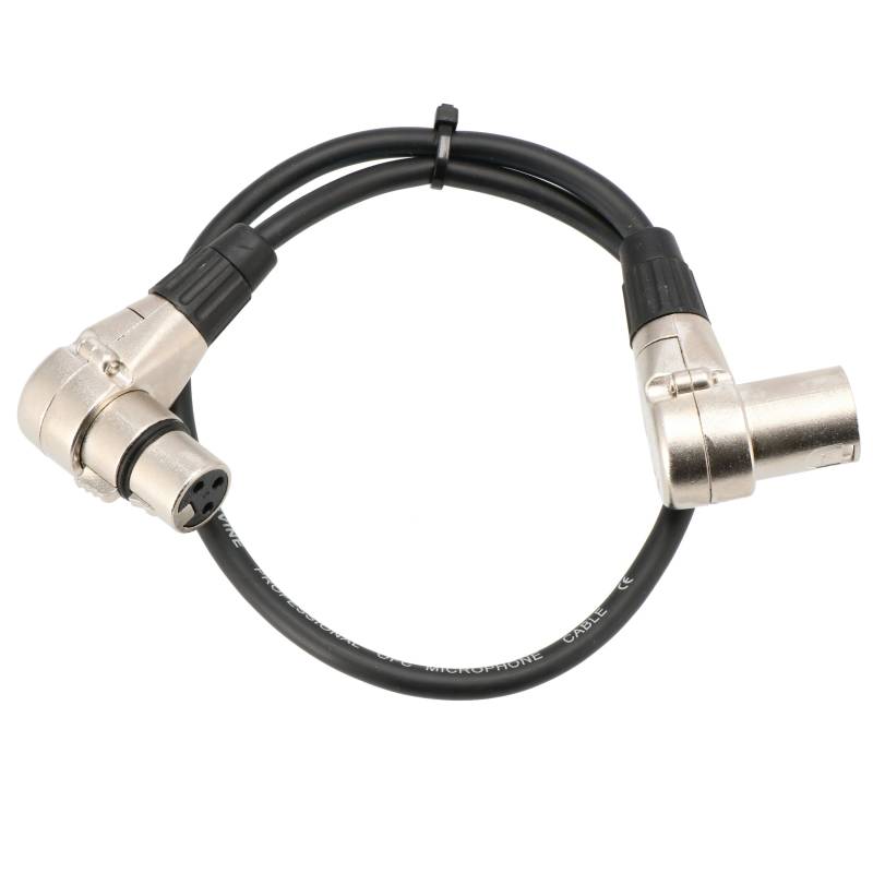 Devine VE2105 Right-Angle Female to Male XLR Microphone Cable, 50cm von Devine