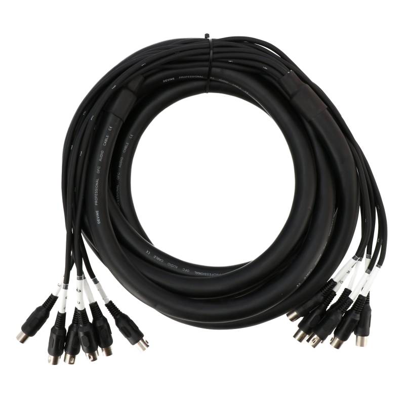 Devine VM6050 6x Male 5pin DIN to 6x Male 5pin DIN MIDI Cable, 5m von Devine